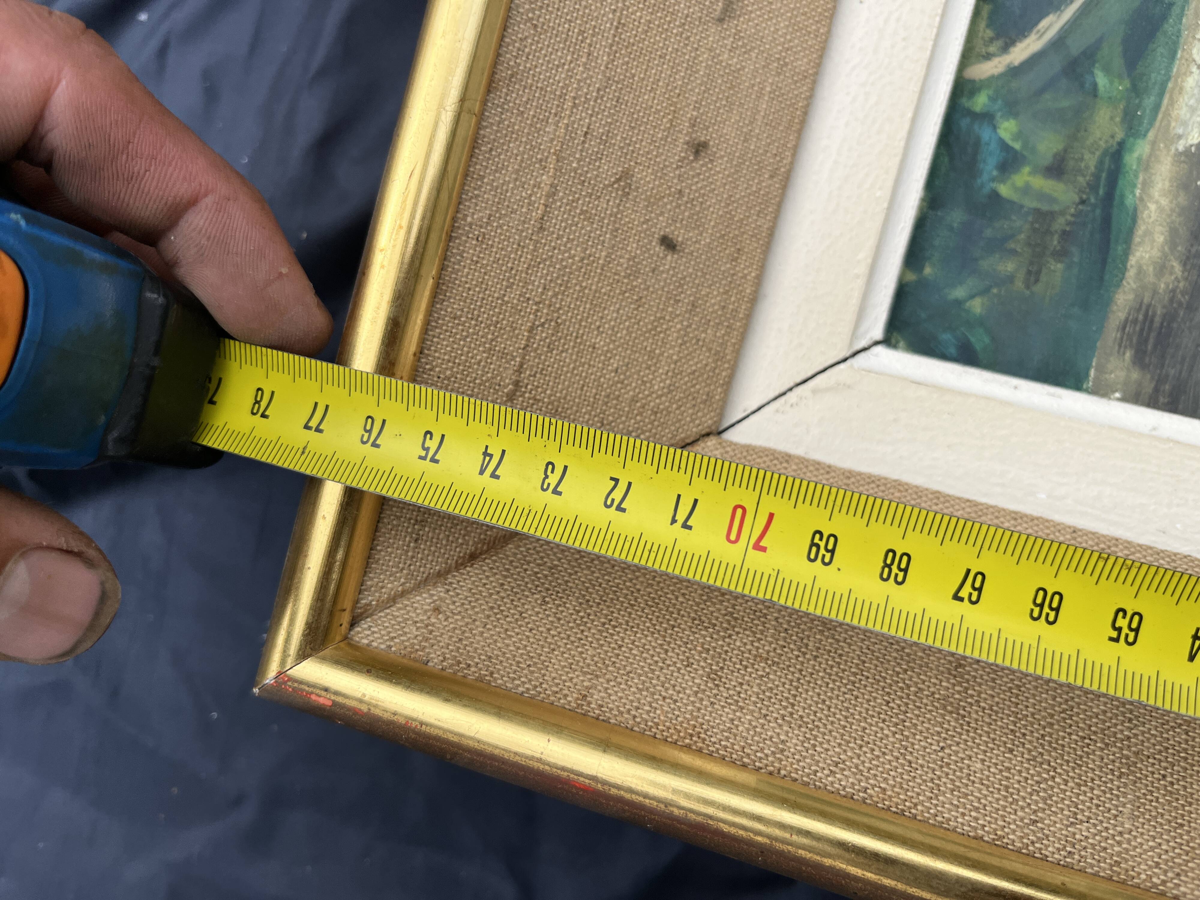 Old painting Street with church – Jack Senne 1933