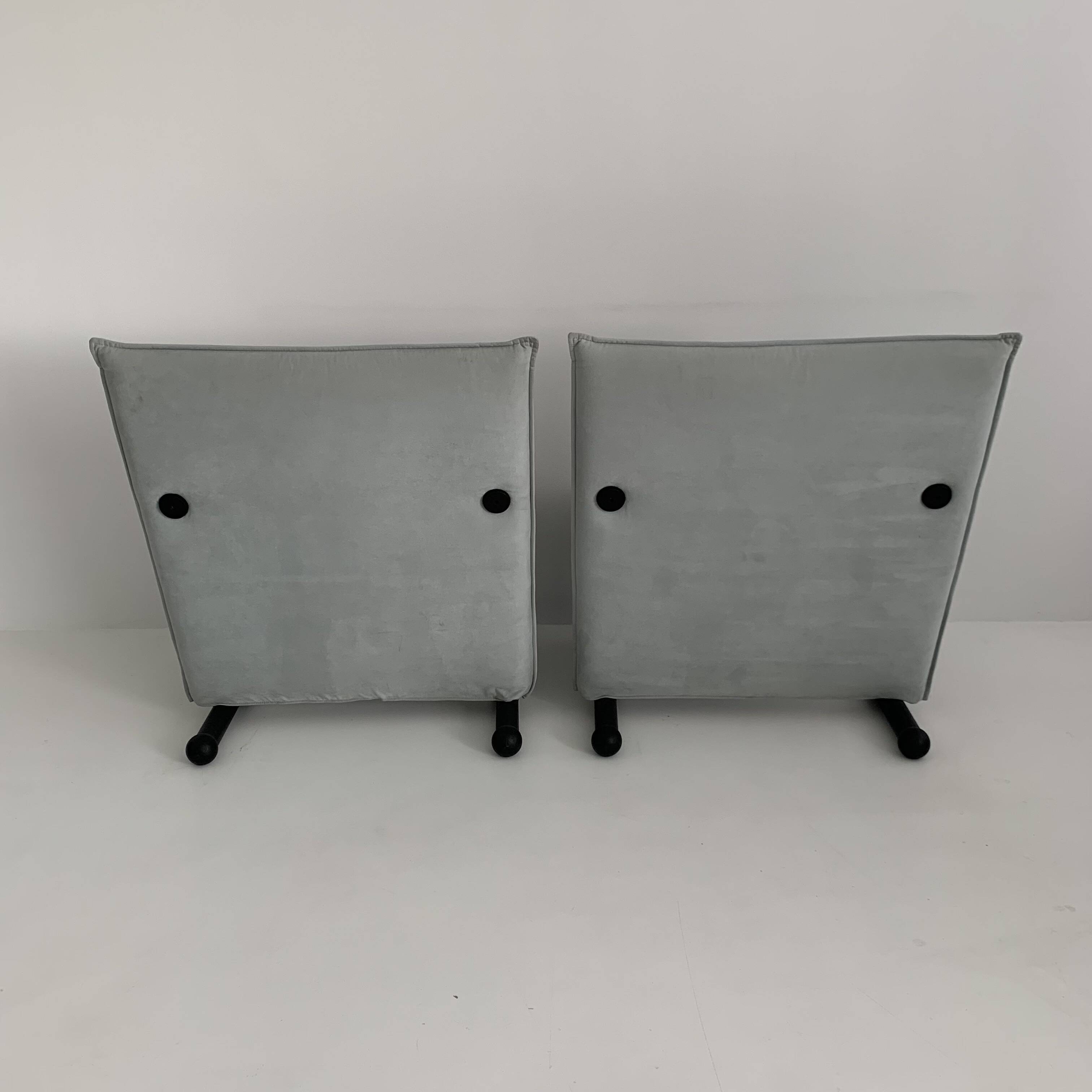 Set of 2 lounge chairs Burkhard Vogtherr for Arflex T-line, 1980’s