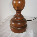 Turned wooden lamp foot