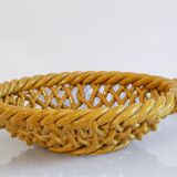 Brawoven ceramic basket from Vallauris