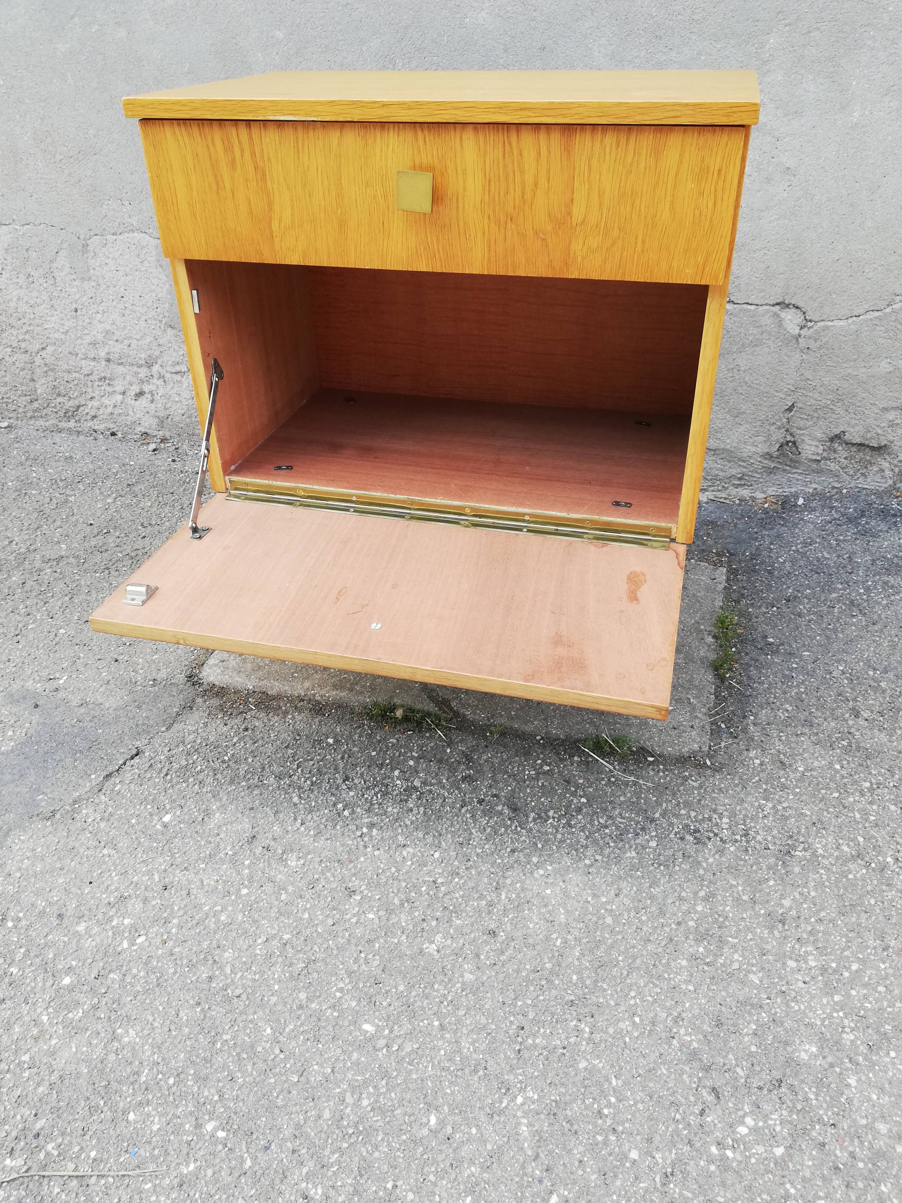 Vintage bedside 1 drawer 1 valve