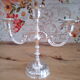 Chandelier in silver metal