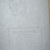 Oil painting flowers framed oval with glass Dany Laure artist painter Paris 16th