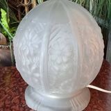 Globe suspension art deco table lamp