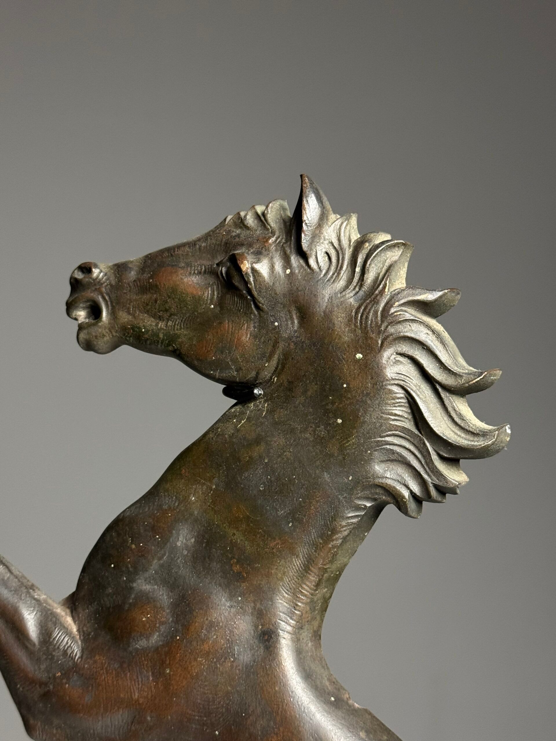 Hippocampes en bronze sur socle 1960