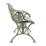 Cast iron and wood garden bench