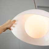 Italian Space Age Pendant in Brass and Acrylic Glass, 1970s