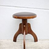 Vintage stool, Reiner piano stool, height adjustable stool, tripod stool, decoration
