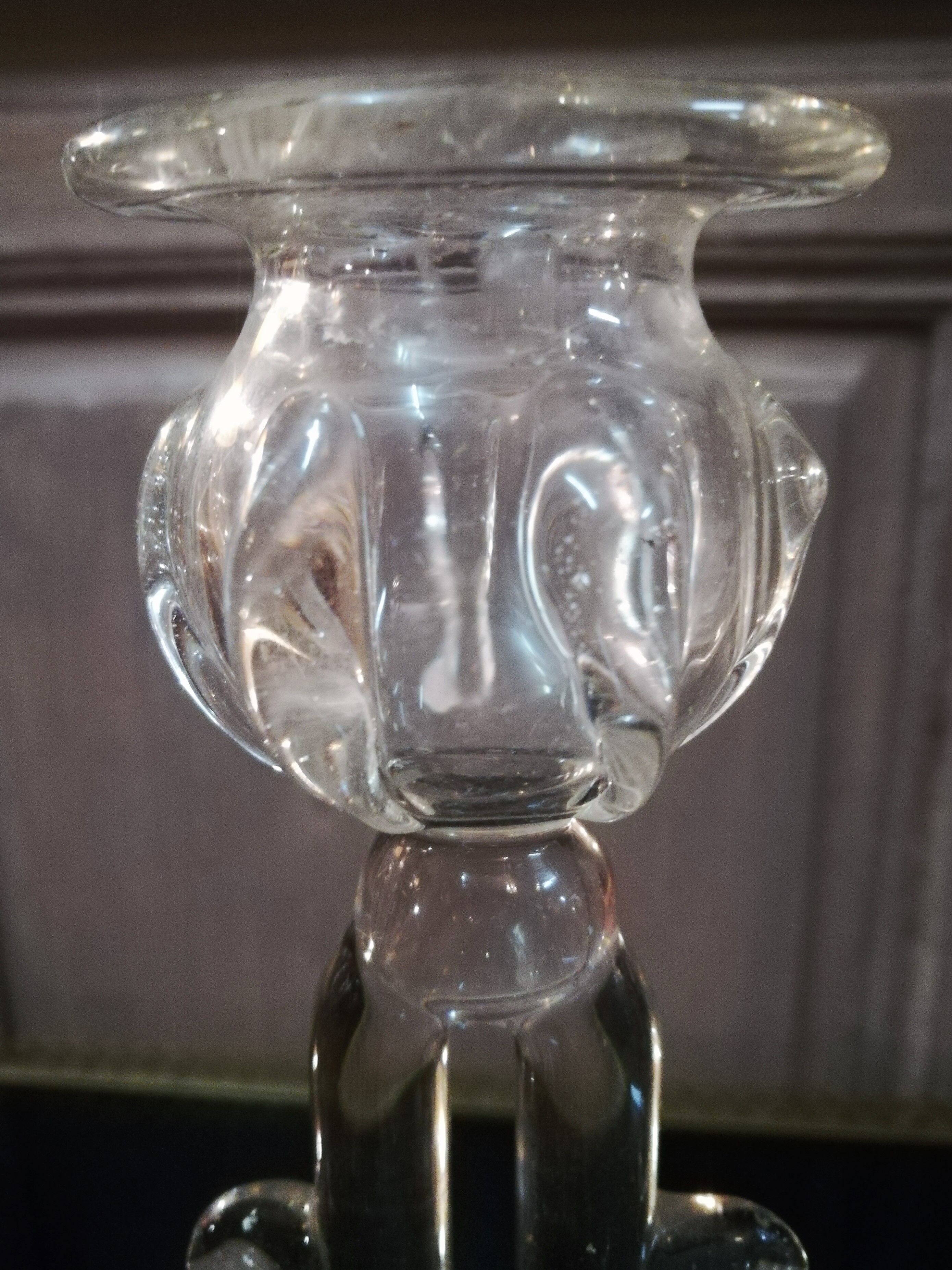 Pair of Murano blown glass chandeliers