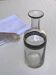 Glass and pewter screw carafe, early 20th century