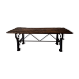 Industrial table with workbench top