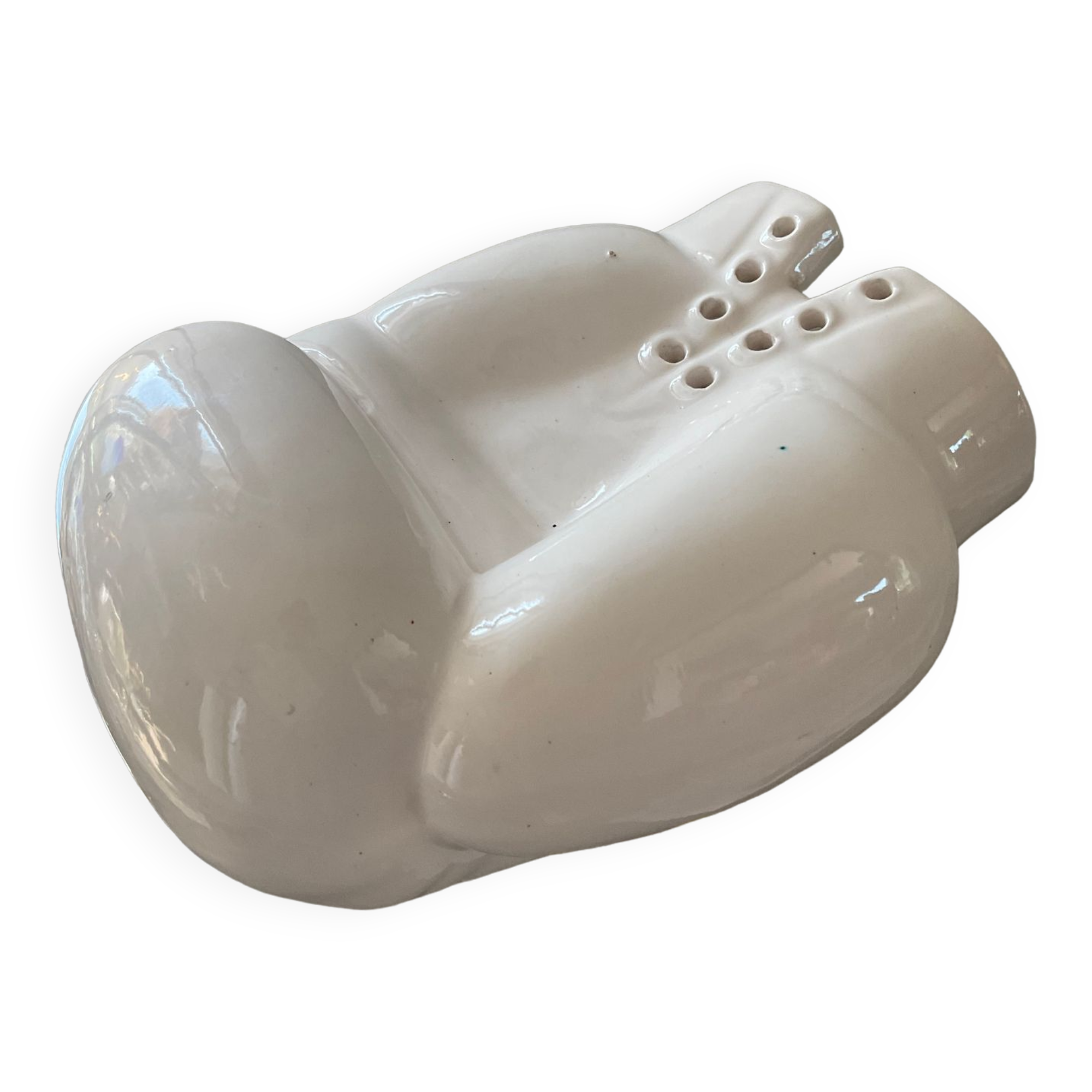 Empty pocket vintage ceramic boxing glove 80s