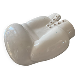 Empty pocket vintage ceramic boxing glove 80s