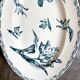 Large oval dish Lunéville in blue ironstone, "Tulip" service.