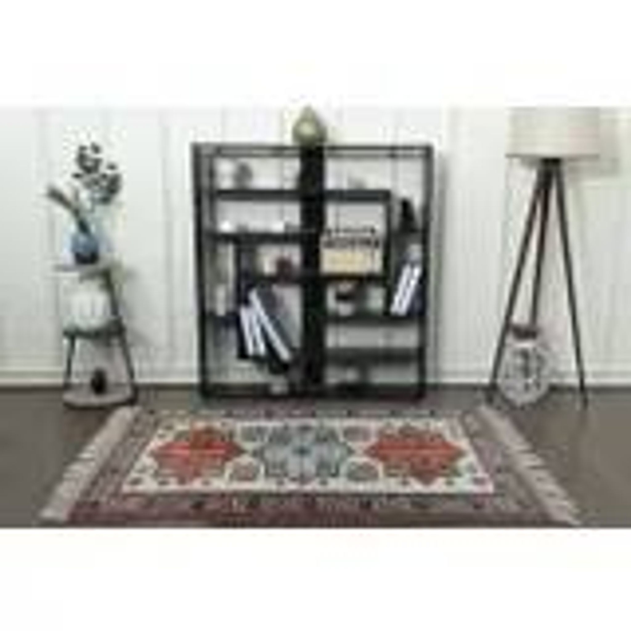 1960's Vintage Turkish Milas Handmade Wool Cotton Area Rug 130x180