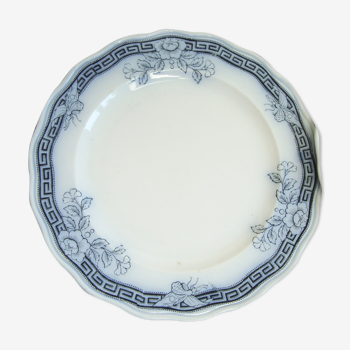 Plate England blue and white décor