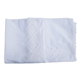 Rectangular cotton tablecloth embroidered