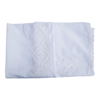 Rectangular cotton tablecloth embroidered