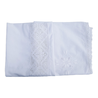 Nappe rectangulaire coton brodée