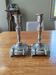 Pair of antique silver-plated candlesticks