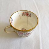 Tasse à café en faïence anglaise Minton