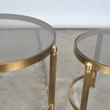 Tables basses gigognes en laiton