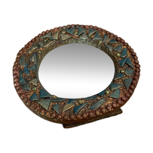 miroir rond en céramique