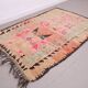 Pink vintage handmade moroccan rug 152 x 231 cm - Berber Wool Rug Antique