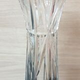 Hand-cut crystal vase