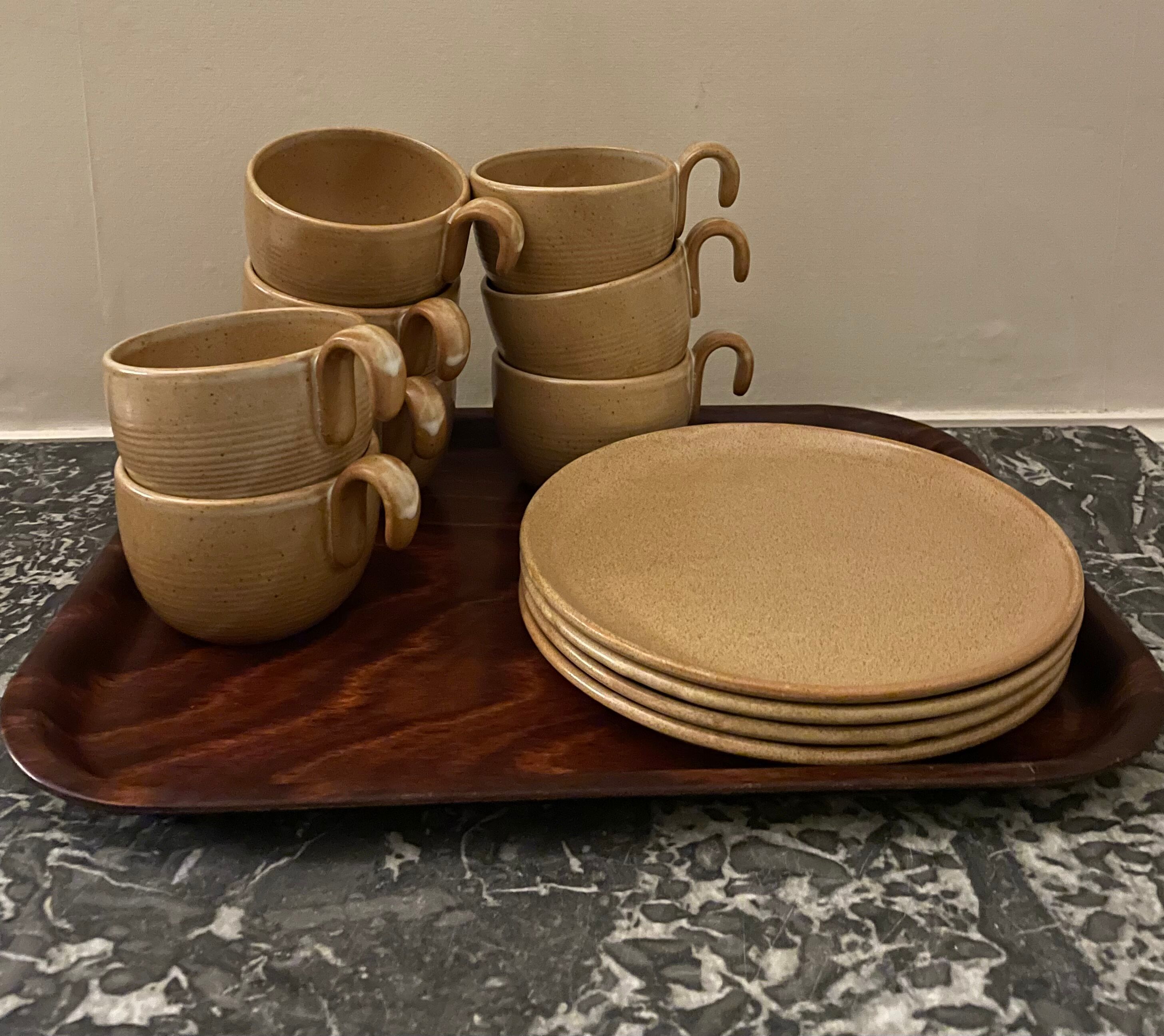Sarreguemines stoneware dessert plates