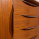Mid-Century Large Teak Tambour Door Sideboard, Denmark, 1960s