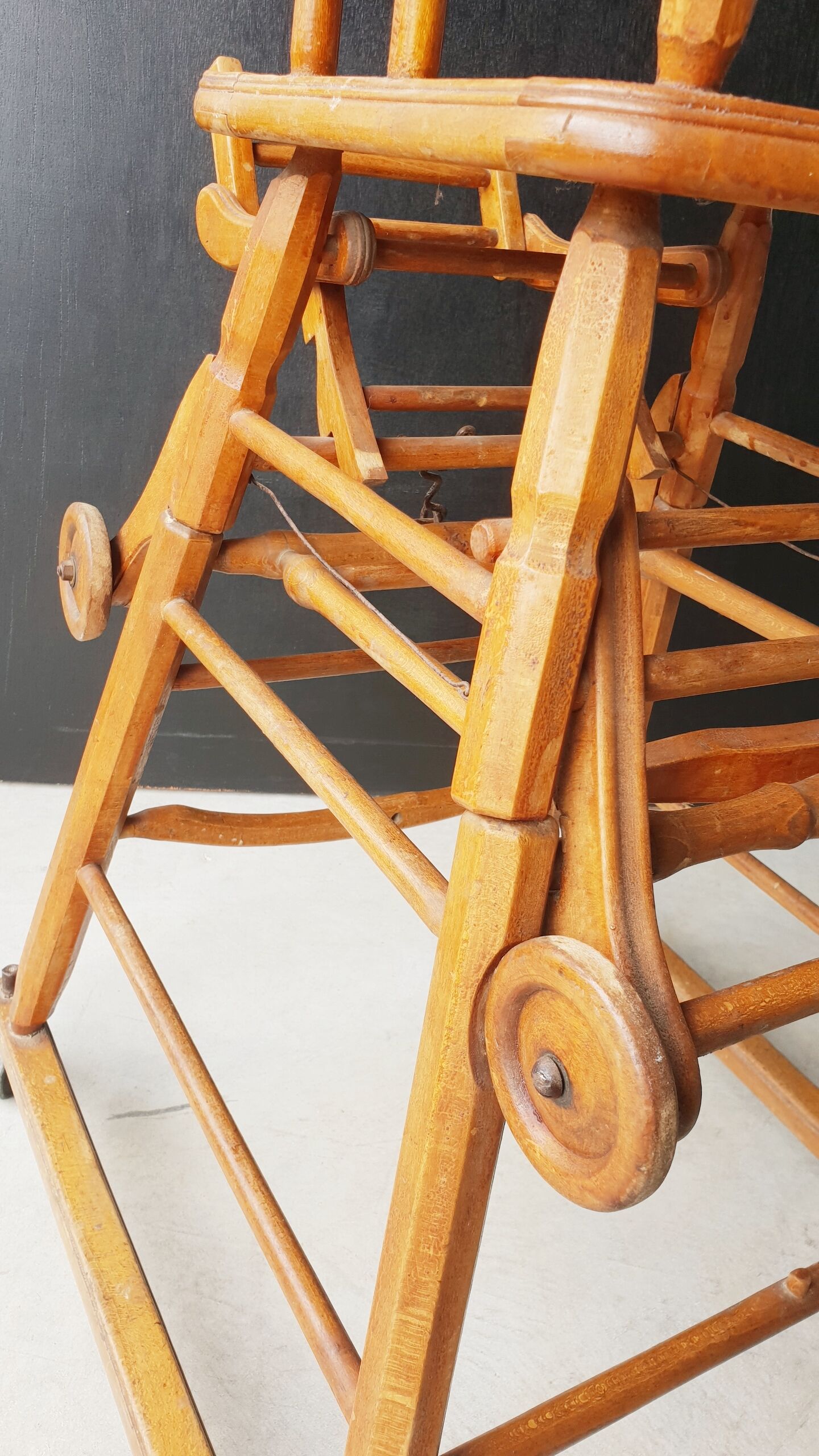 Vintage transformable baby high chair