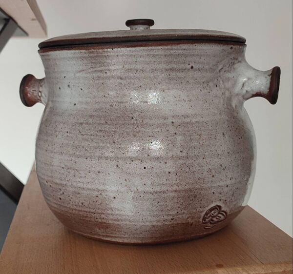 Chaudron soupière en céramique La Hulotte , Ateliers Pierlot , Ratilly