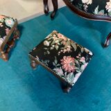 Pair of armchairs with foot rest Louis Philippe