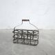 Vintage metal bottle rack
