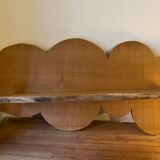 Cloud-shaped shelf made of solid wood