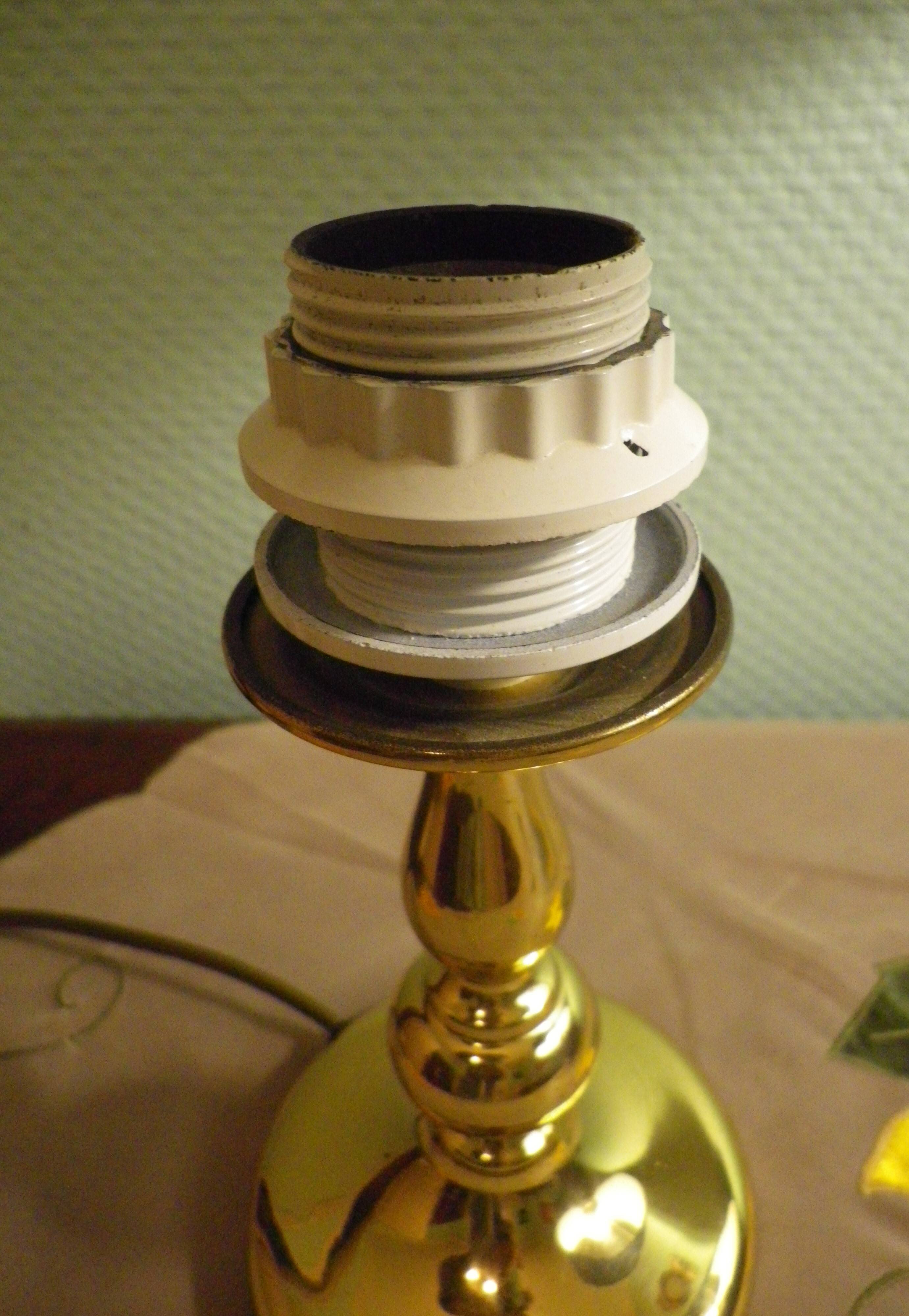 Brass lamp base