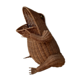 Wicker paper basket by Olivier Cajan