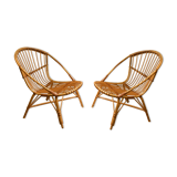 Rattan armchairs
