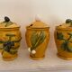 3 vintage kitchen pots