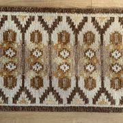 Flatweave Rug Ingegerd Silow, Swedish, Rollakan, Small, Original, Vintage
