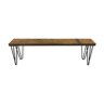 Industrial Bench With Hairpin Legs And Scaffolding Wood Midcentury Modern Inspired