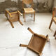 Set de 6 chaises hêtre années 80