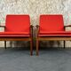 2x 60s 70s Teak Easy Chair Kai Lyngfeld Larsen Søborg Møbler Danish 60s