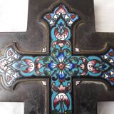 Cloisonne enamel cross stoup