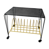 Vinyl disc storage coffee table