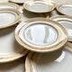 Old dessert plates Moulin des loups