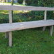 Banc en orme massif