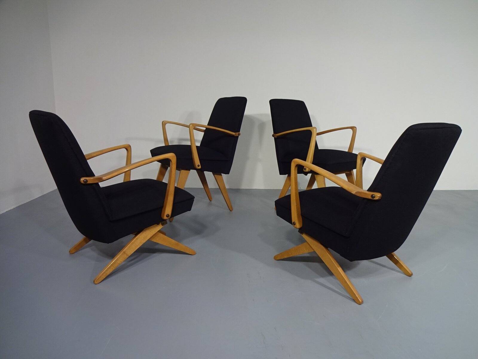 Mid-Century Scissor Chair from Knoll, Germany, 1950s