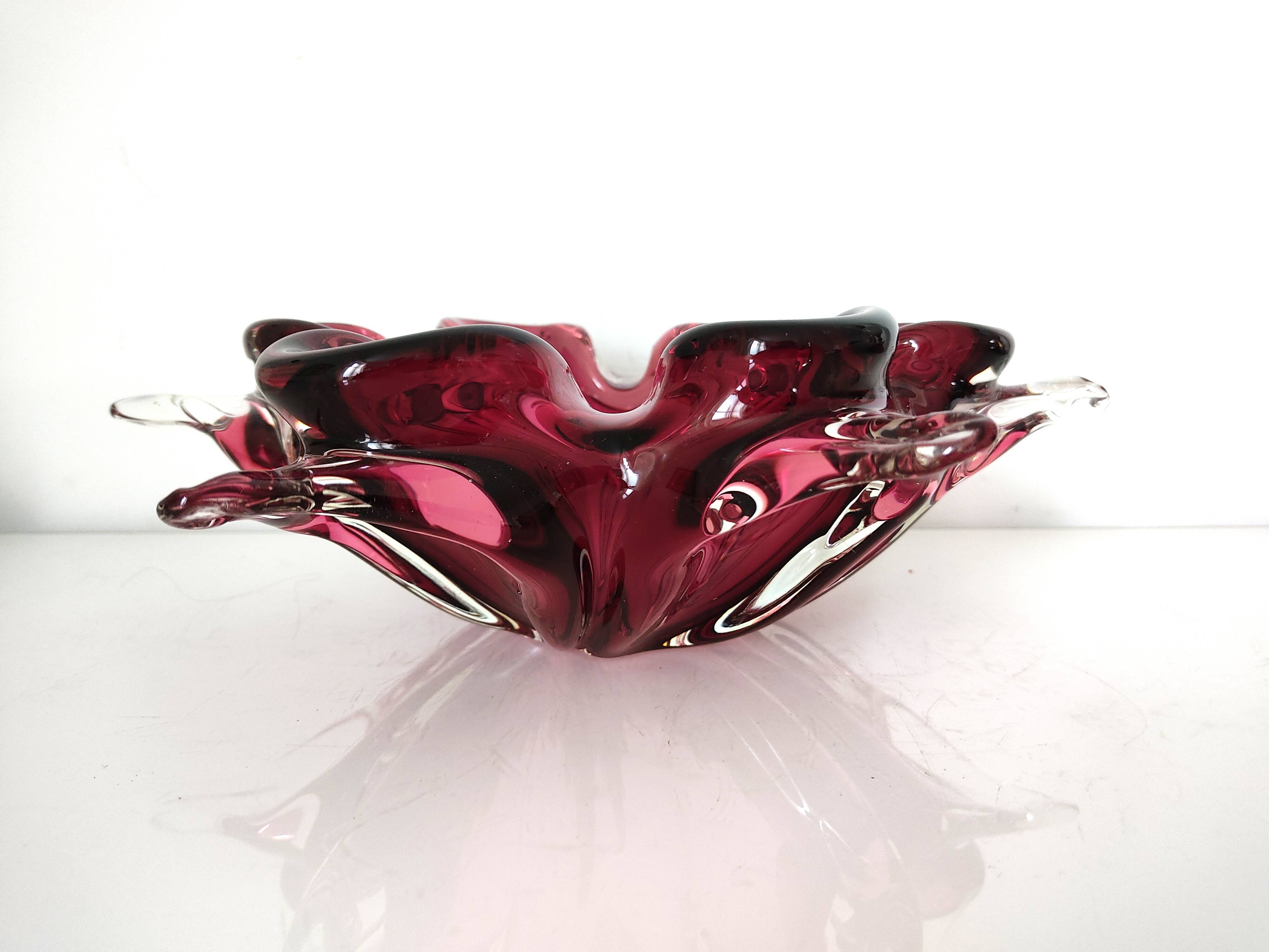 Murano glass empty pocket cup